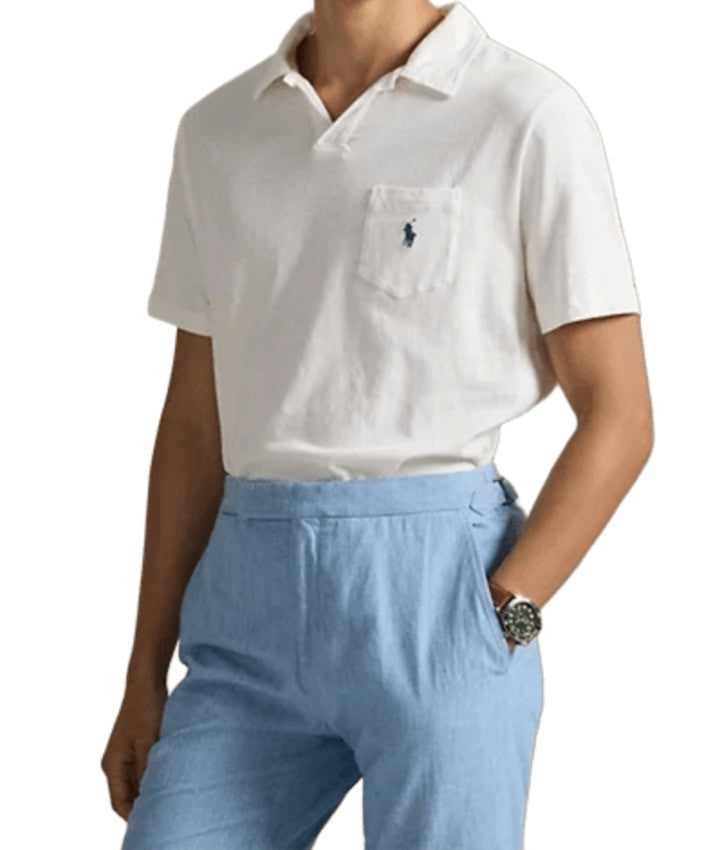 Polo Ralph Lauren Cotton-Linen Blend Short-Sleeve Polo