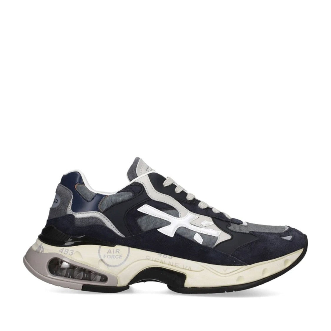 Premiata Multicolor Sharky Cotton Air Cushion Sneakers