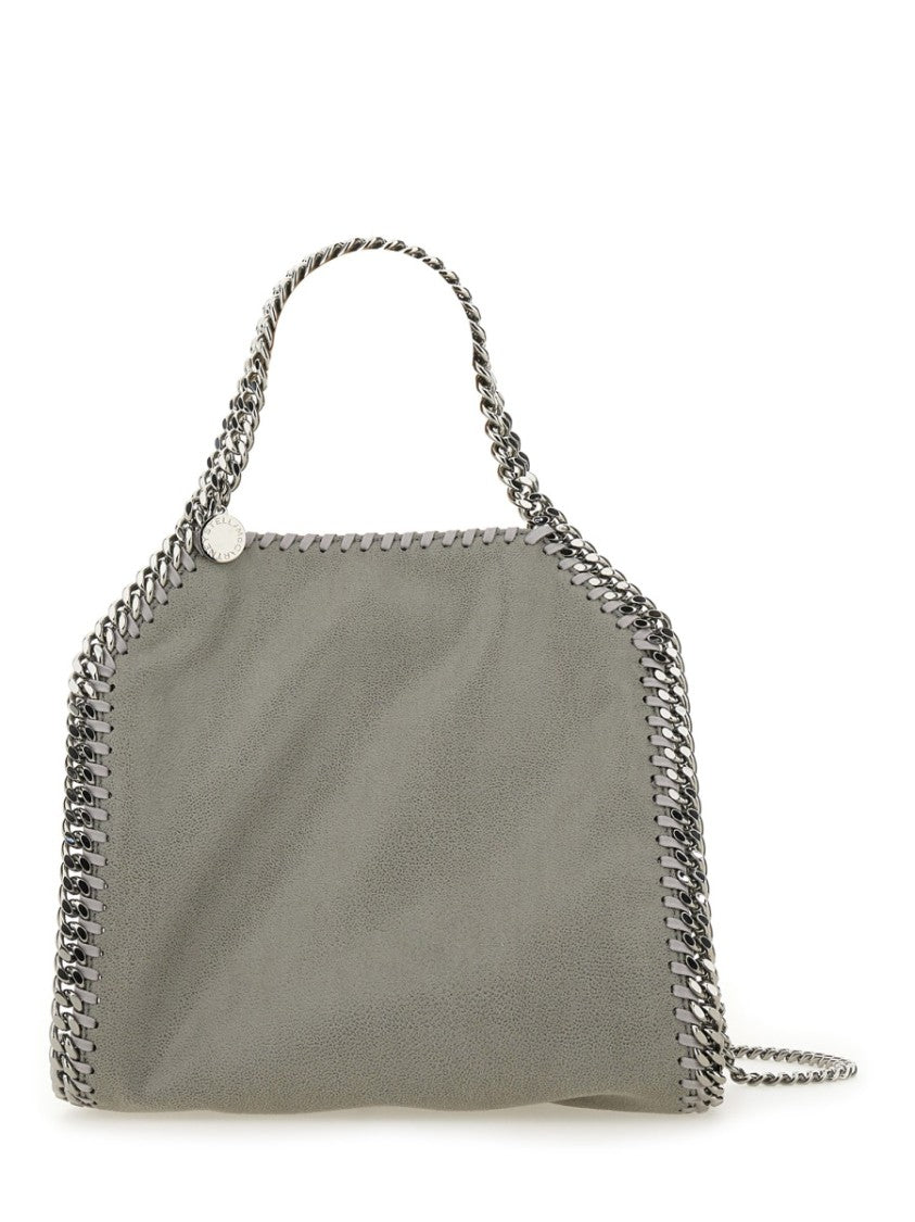 Stella Mccartney Grey Falabella Mini Polyester Suede Tote Bag