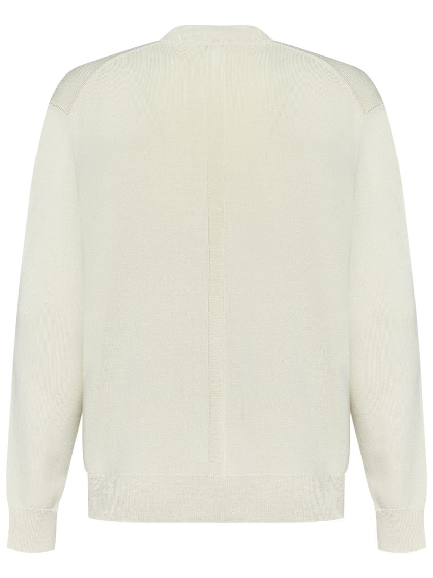 Low Brand V-Neck Cardigan With Intricate Intarsia Detail