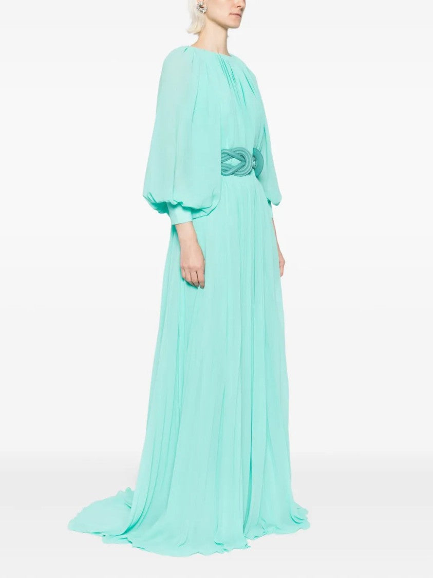 Saiid Kobeisy Pleated Long Dress