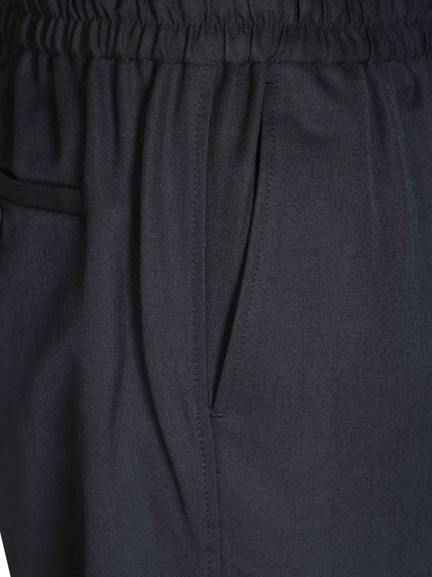 Drôle De Monsieur Elastic Waist Tailored Straight-Leg Pants