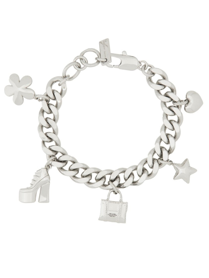 Marc Jacobs "The Mini Icon Charm" Chain Bracelet