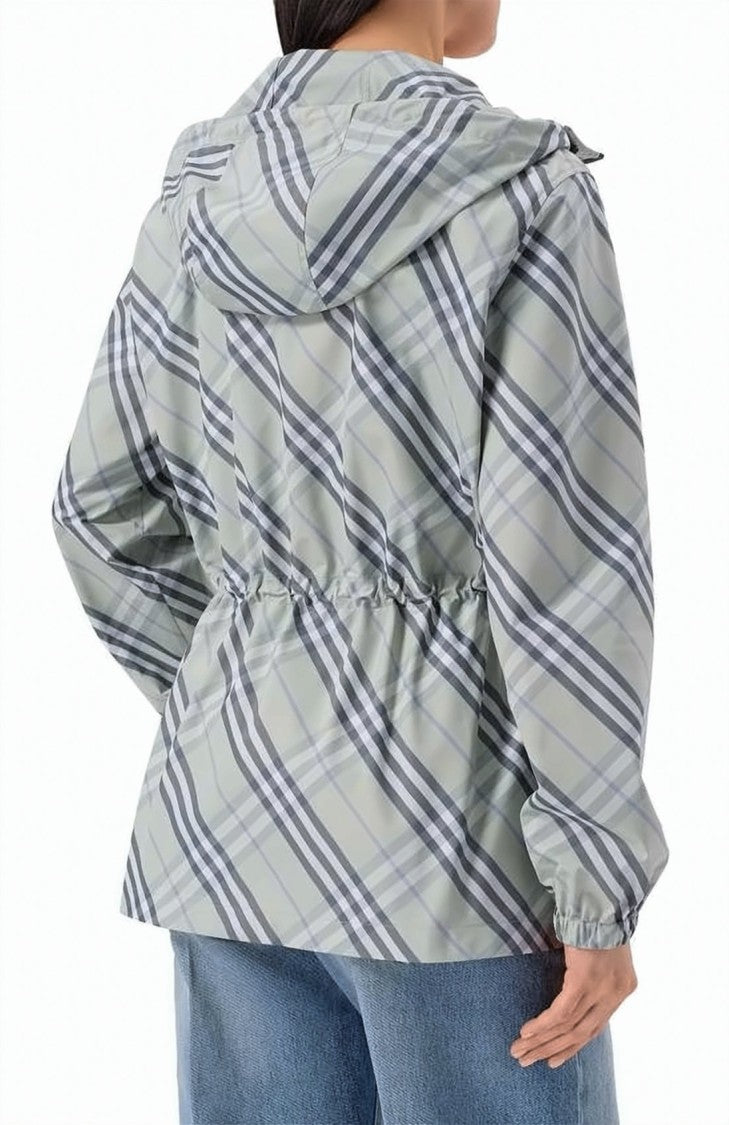 Burberry Lightweight Hooded Jacket With Adjustable Waist