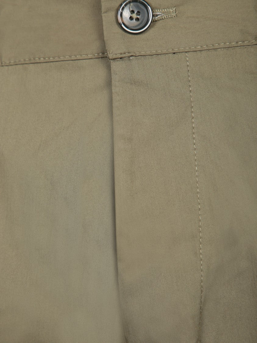 Nine In The Morning Olive Green Cargo Trousers With Flap Pockets