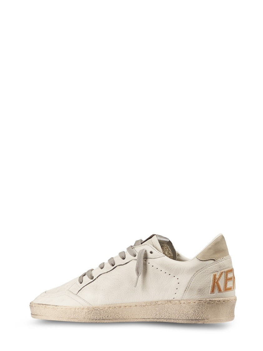 Golden Goose Low-Top Nappa Leather Sneakers With Suede Star And Vintage Sole