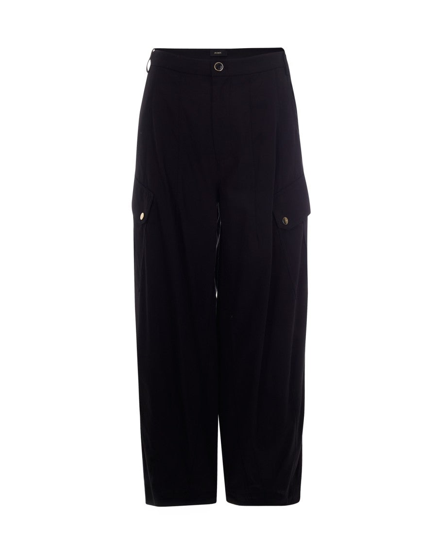 Pinko Rosalin Fluid Black Limousine Pants