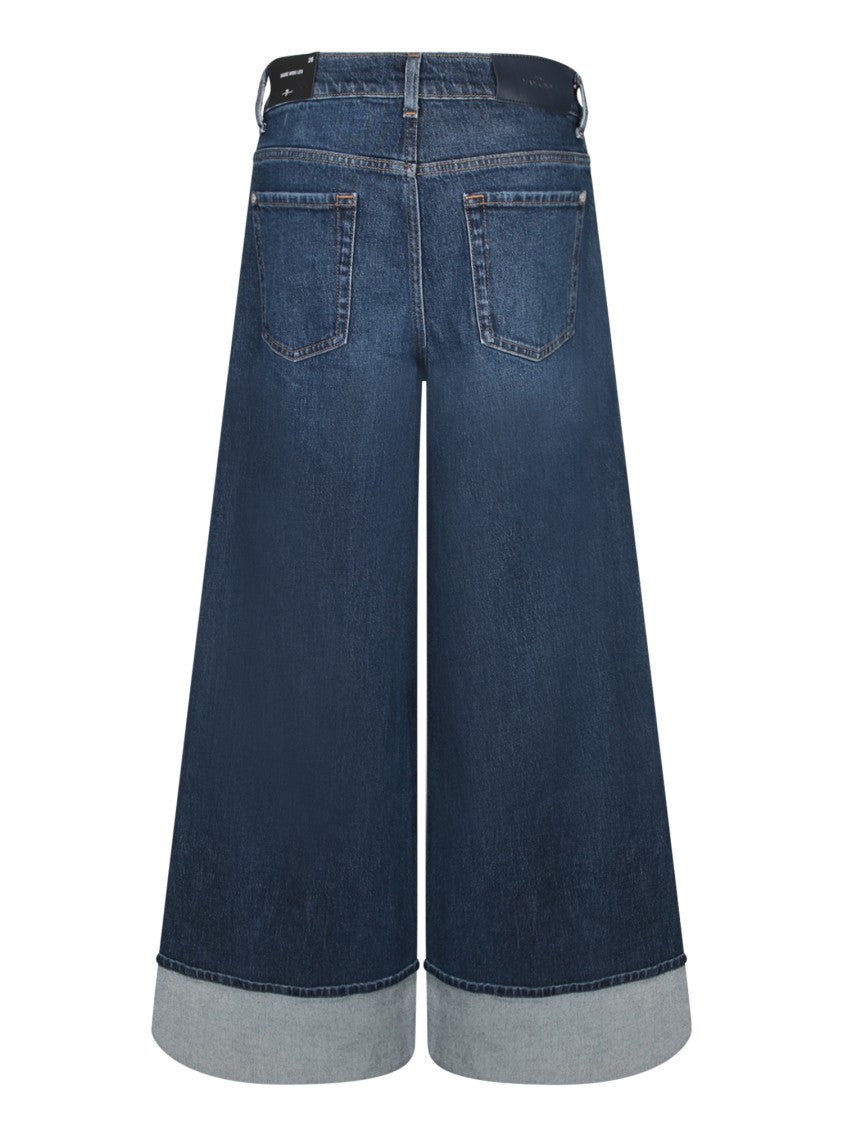 7 For All Mankind High-Waisted Wide-Leg Jeans