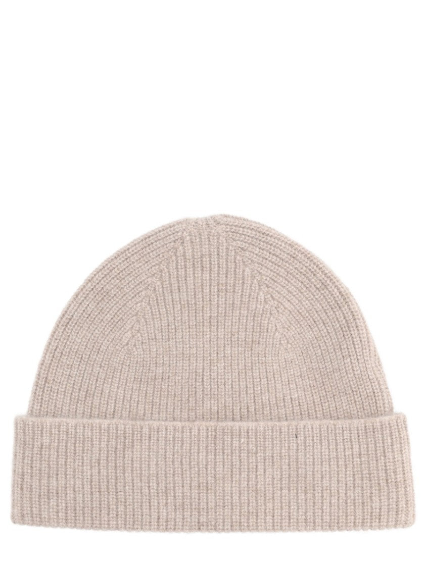Zegna Cashmere Knit Beanie With Ribbed Texture