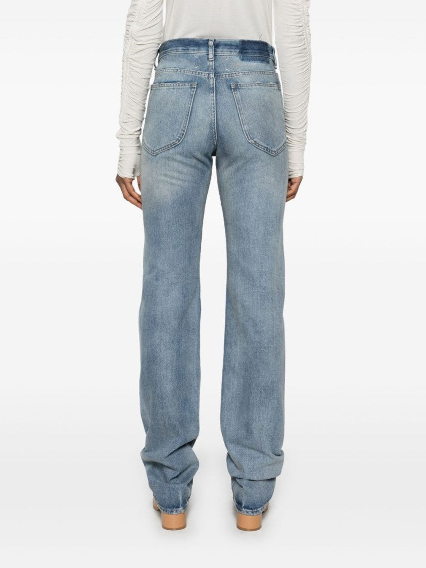 Maison Margiela Faded Light Blue Slim Fit Jeans