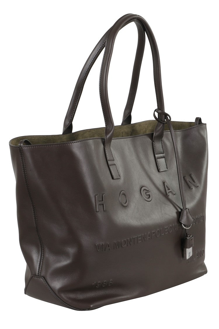 Hogan Address Shopping Media Pelle