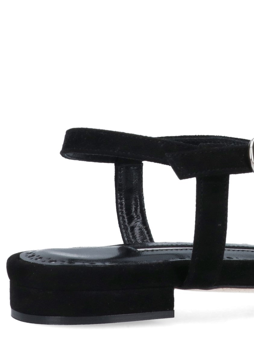 Manolo Blahnik "Hobela" Flip-Flop Sandals