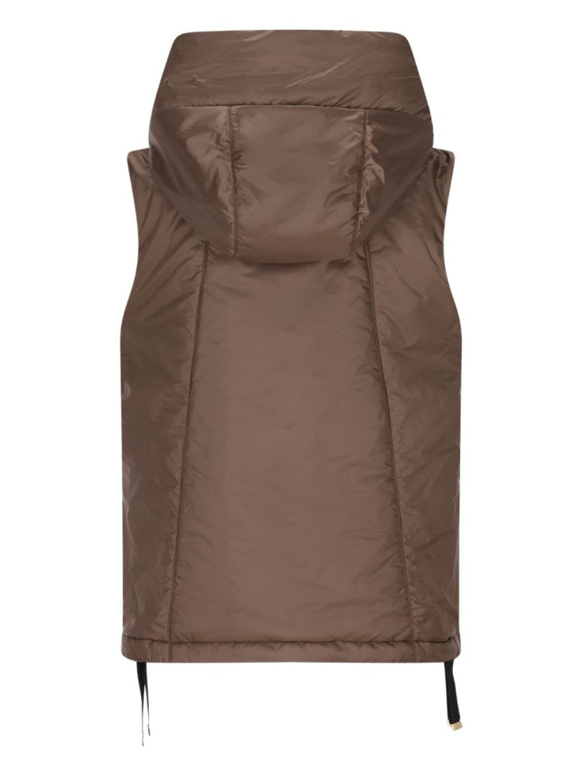 Max Mara Sleeveless Padded Jacket With High Collar