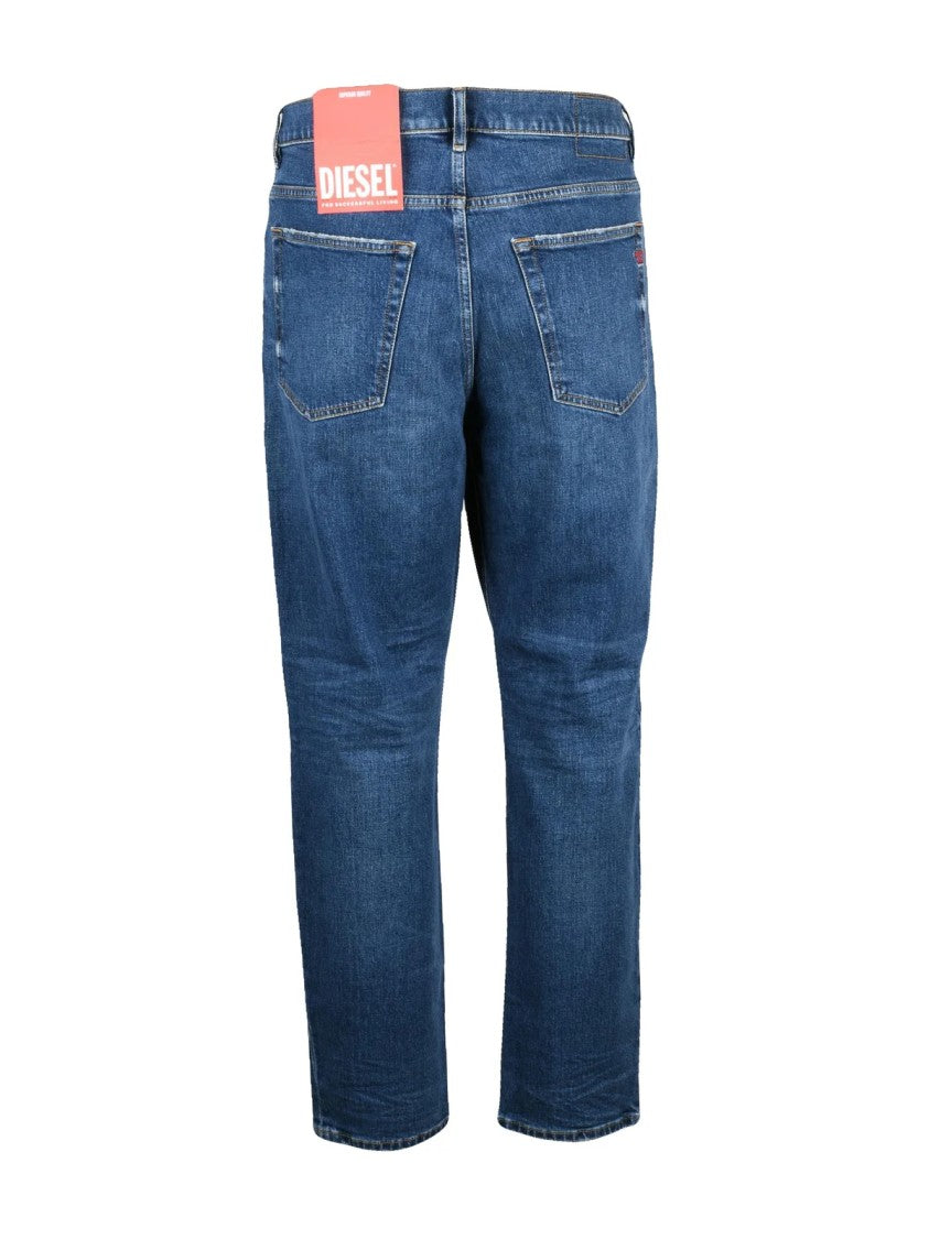 Diesel Blue Cotton-Blend D-Fining Jeans