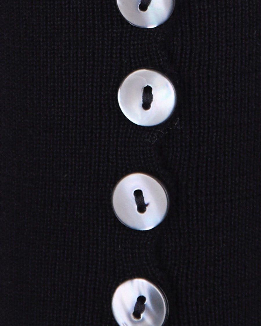 Alpha Studio Black Merino Wool Sweater