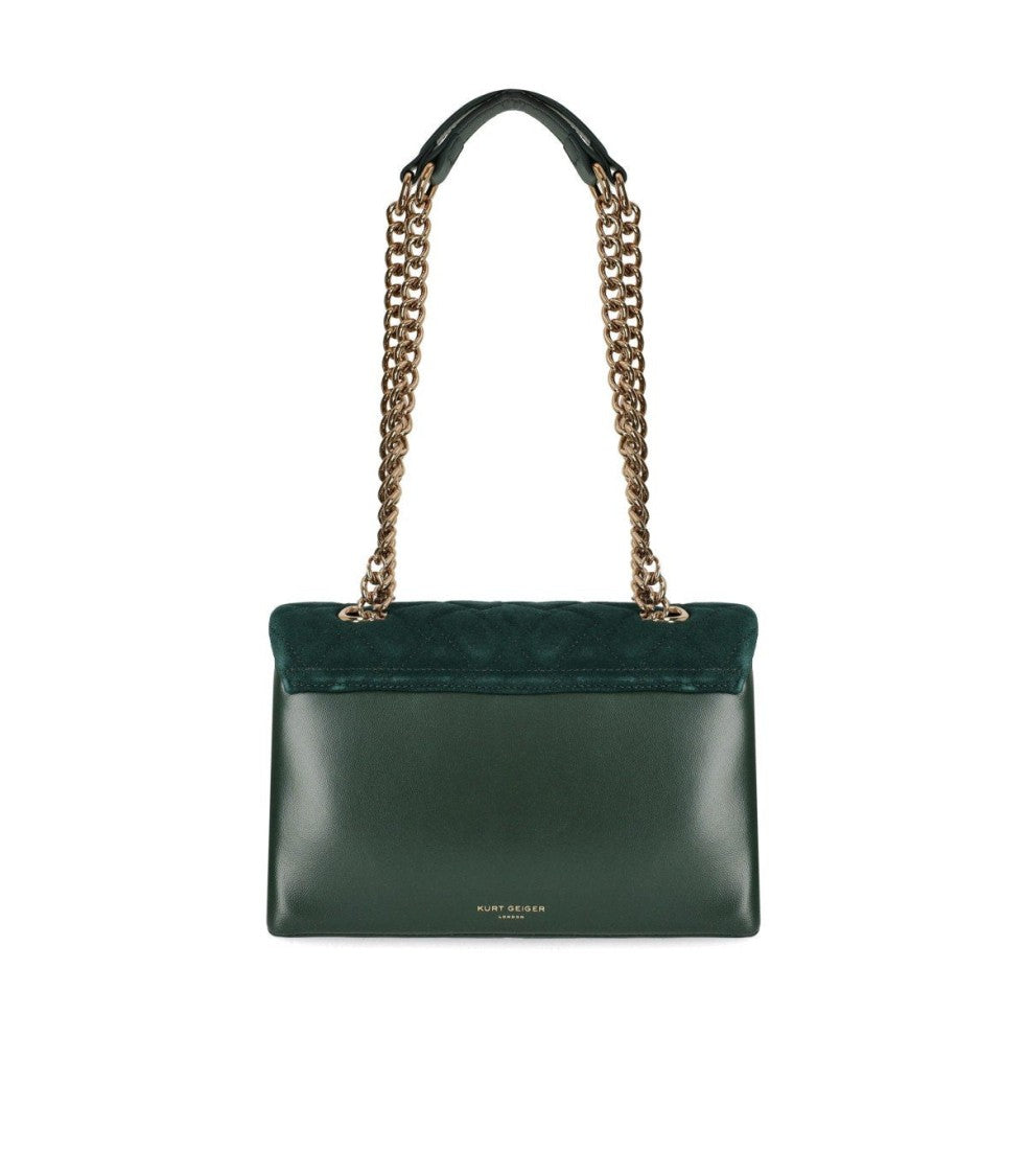 Kurt Geiger Kensington Large Green Shoulder Bag