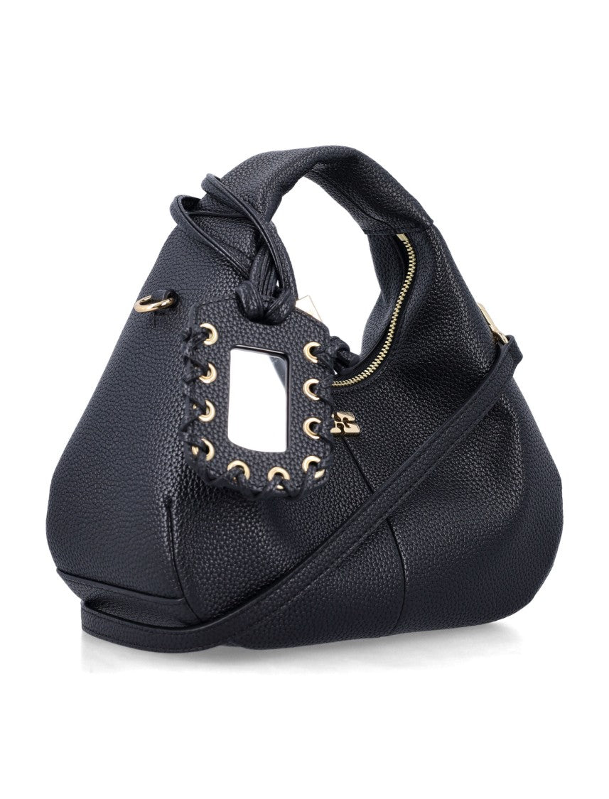 Ganni Black Mini Hobo Bag