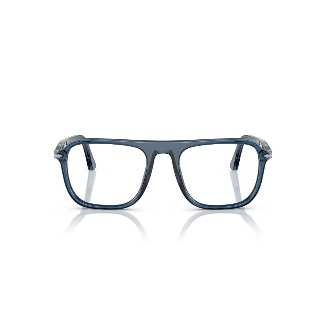 Persol 0Po3359v Translucent Acetate Square Frame Eyeglasses With Keyhole Bridge