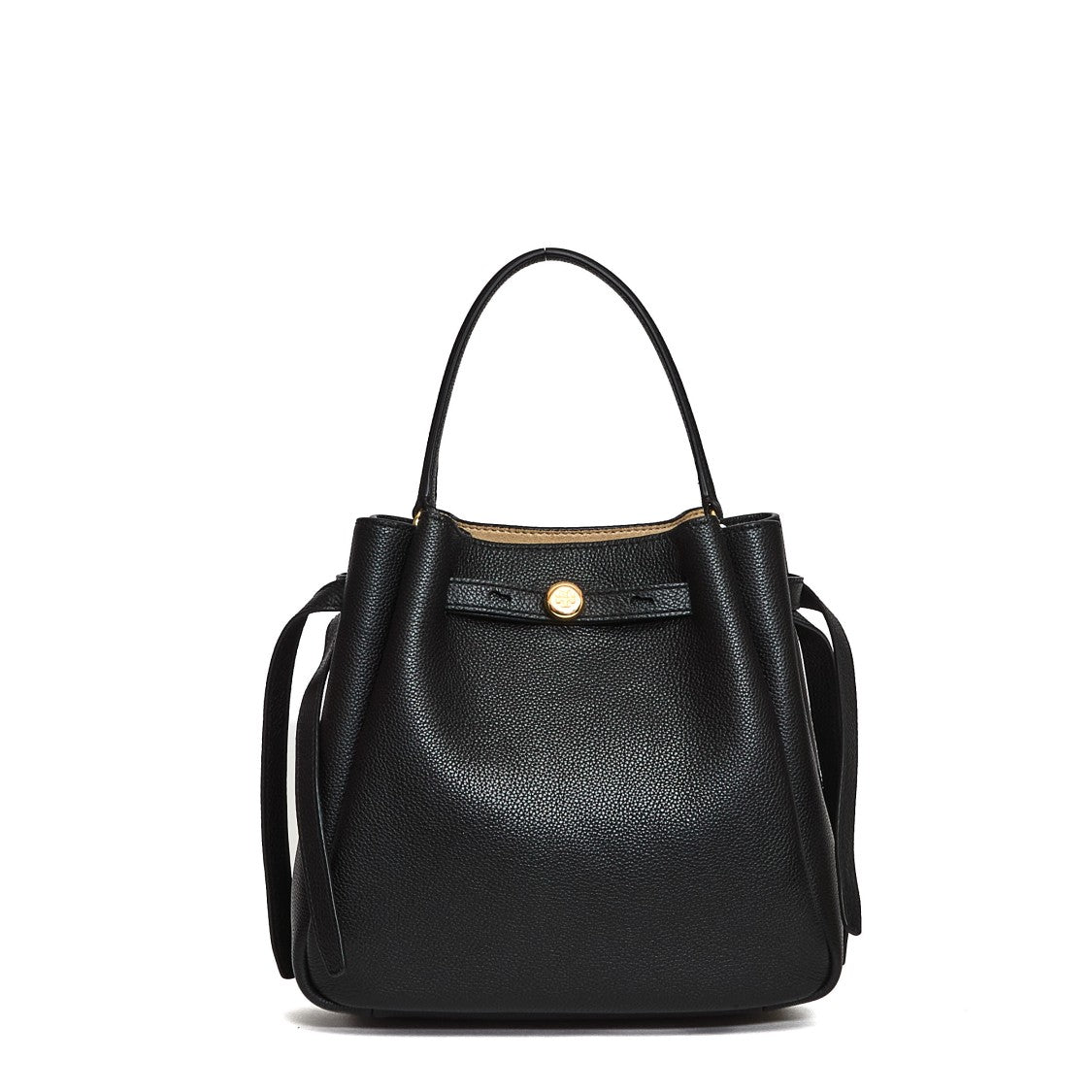 Tory Burch Romy Grainy Leather Small Bucket Bag