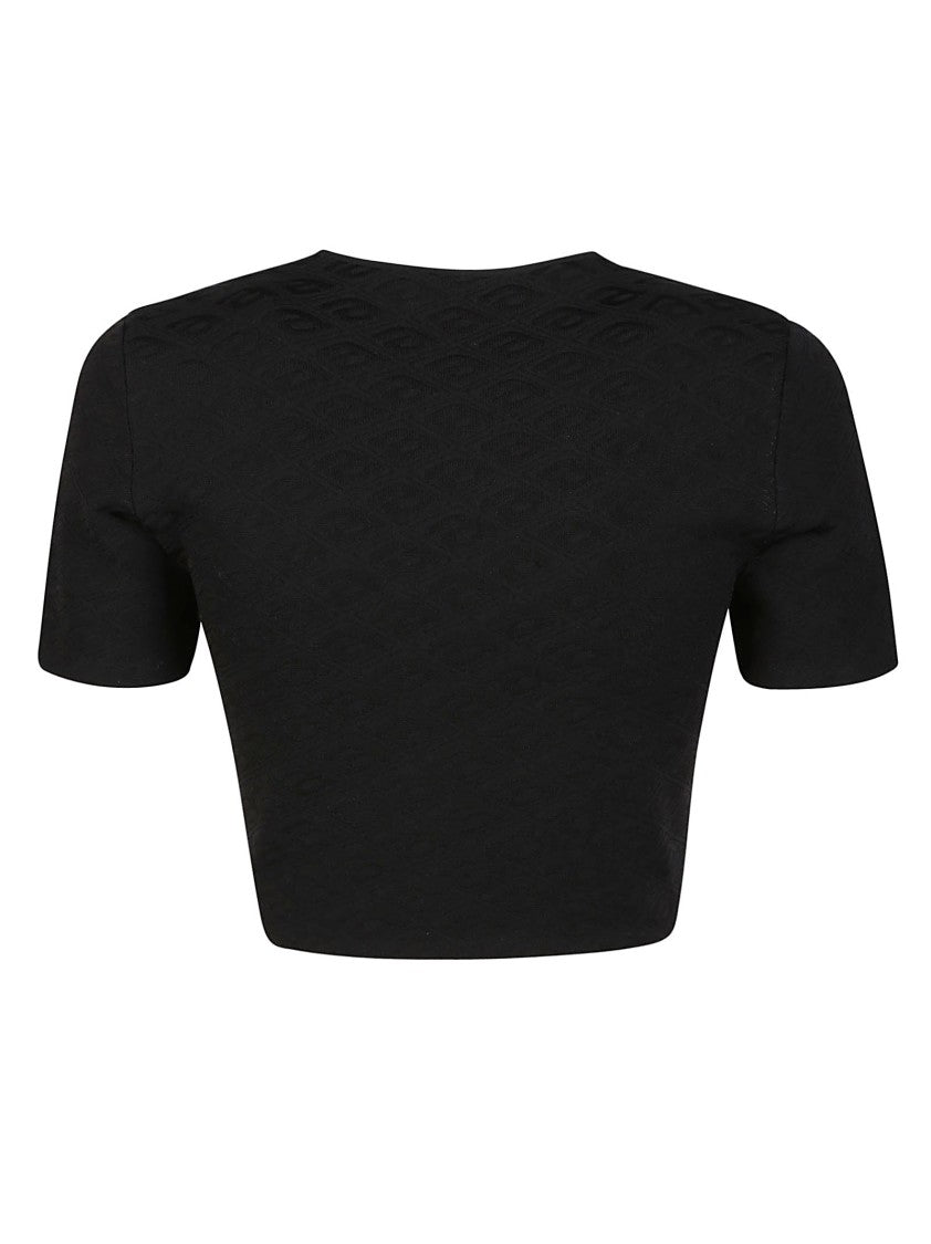 T By Alexander Wang Skewed Logo Polyamide Blend T-Shirt