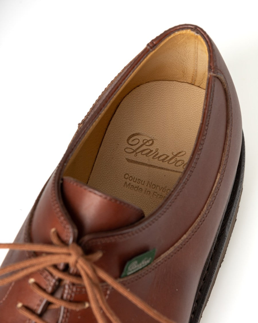 Paraboot Brown Derby Sneakers With Norwegian Welt Construction