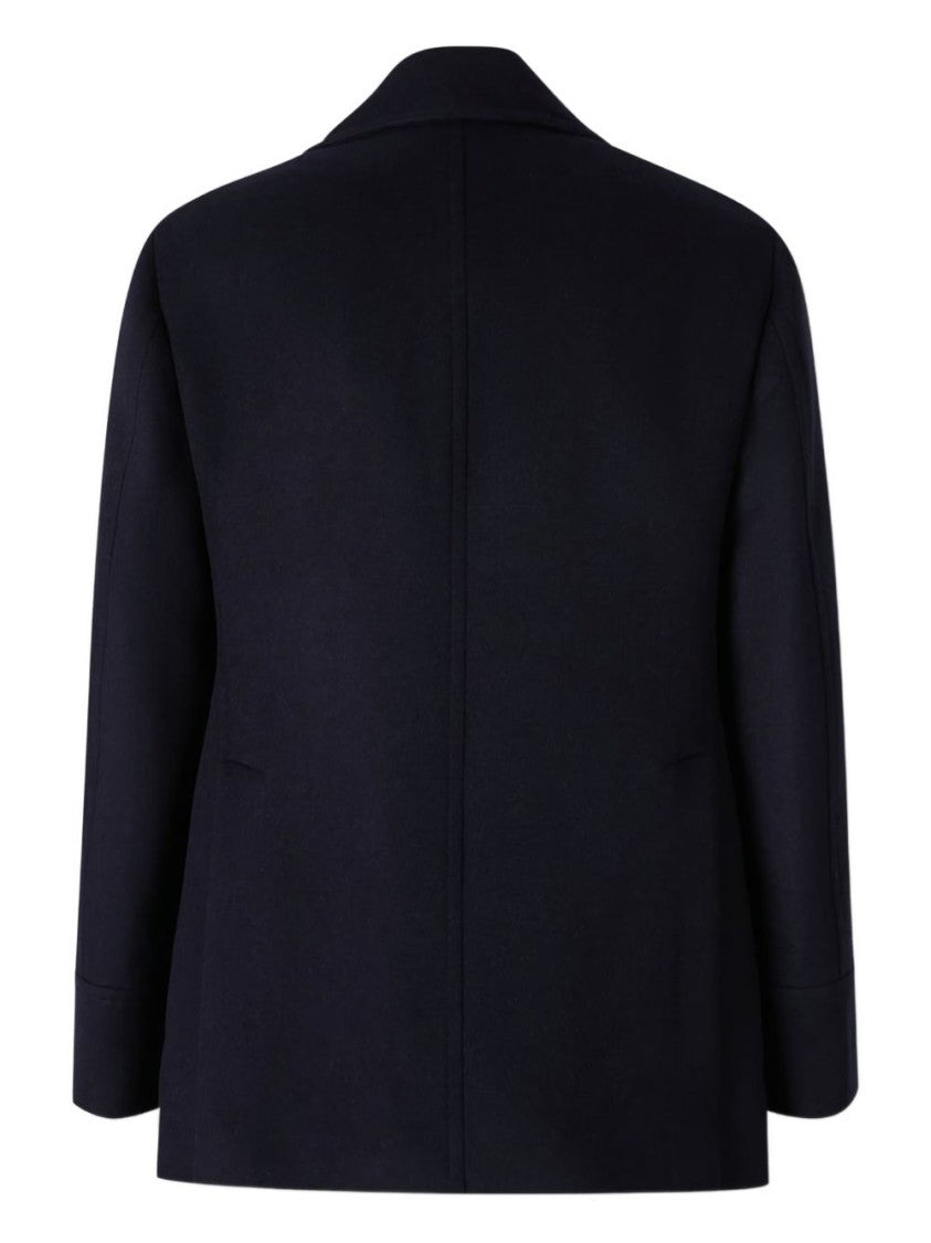Brunello Cucinelli Double-Breasted Tailored Coat With Structured Silhouette