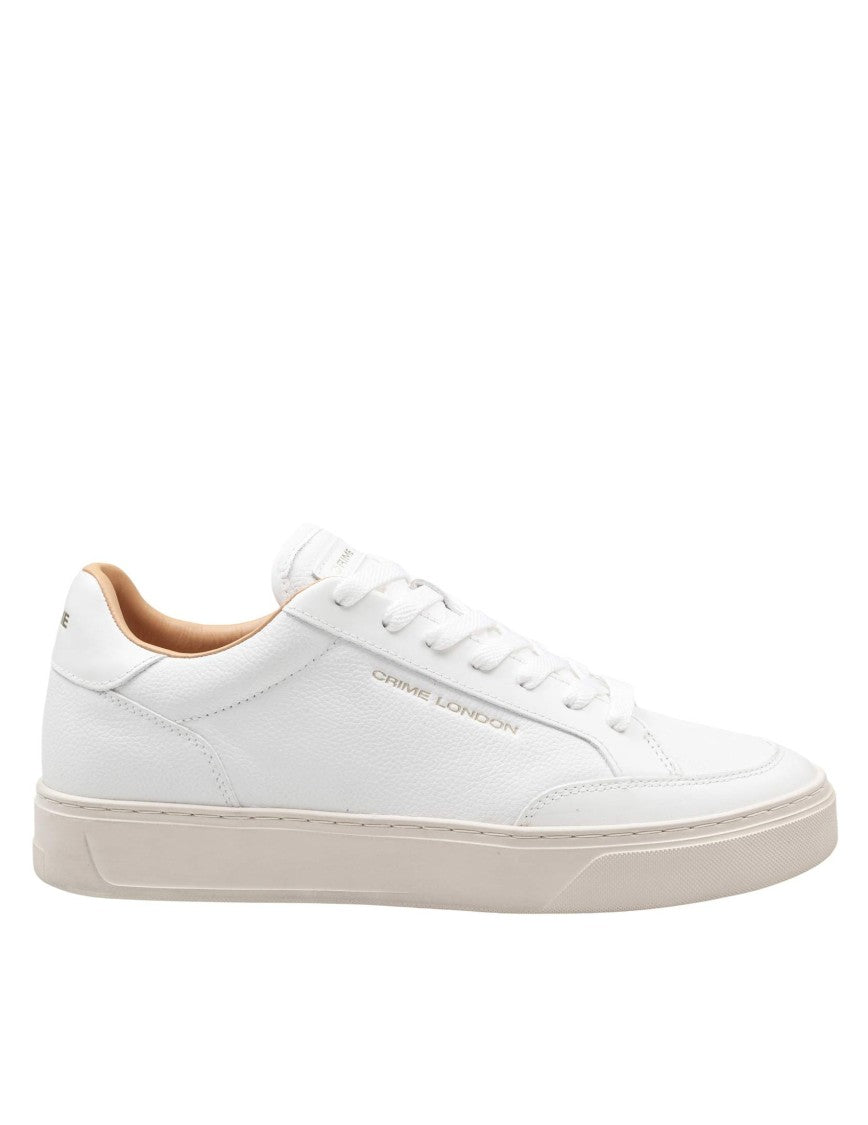 Crime London Crime Eclipse Leather Sneakers, White