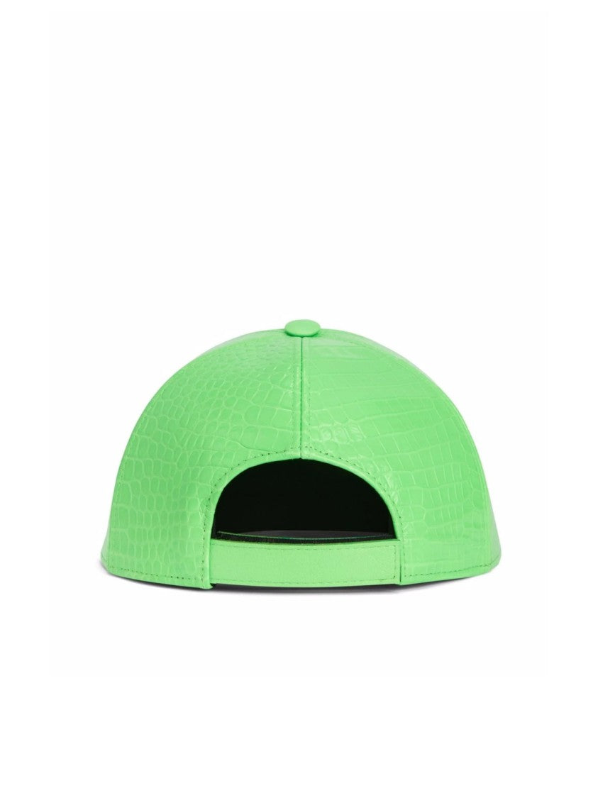 Giuseppe Zanotti Cohen Signature Logo Leather Baseball Cap