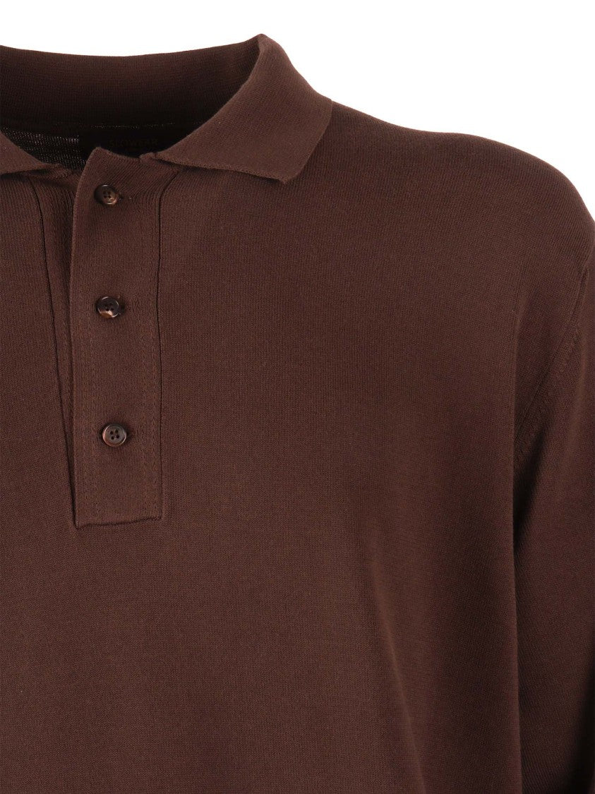 Slowear Zanone Ribbed Cotton Polo Shirt