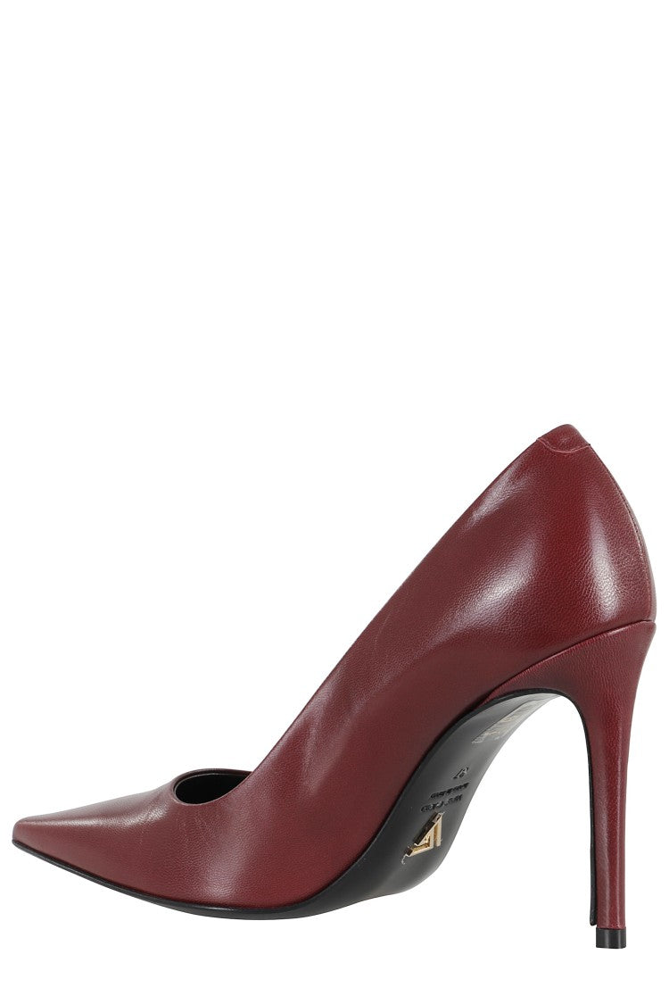 Giampaolo Viozzi Pointed-Toe Mid-Heel Pumps In 100% Leather