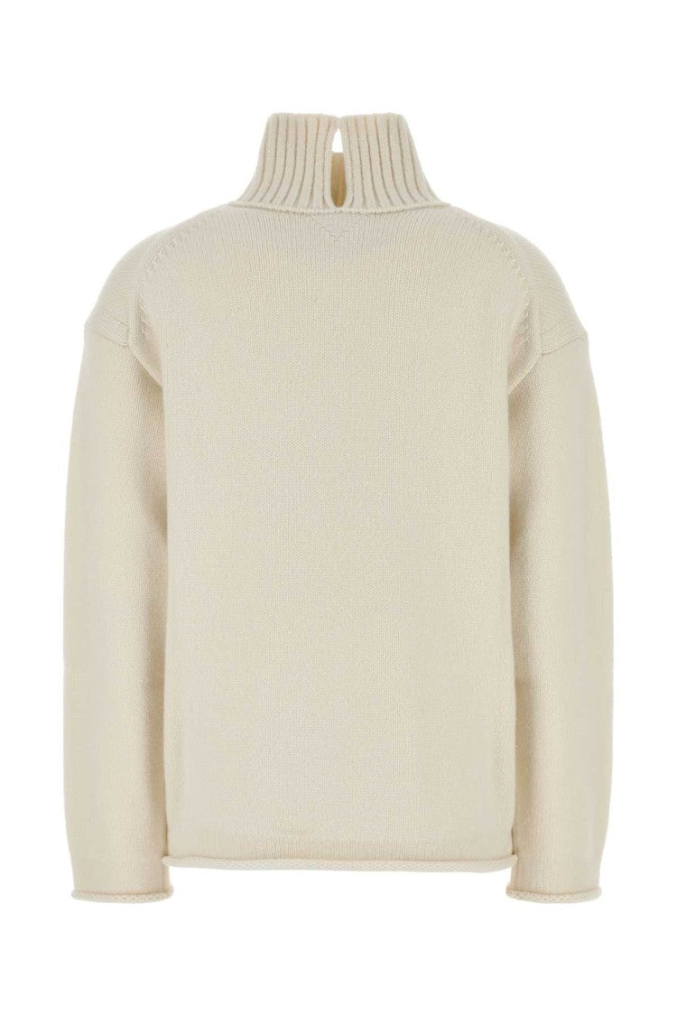 Bottega Veneta Cream Cashmere Sweater