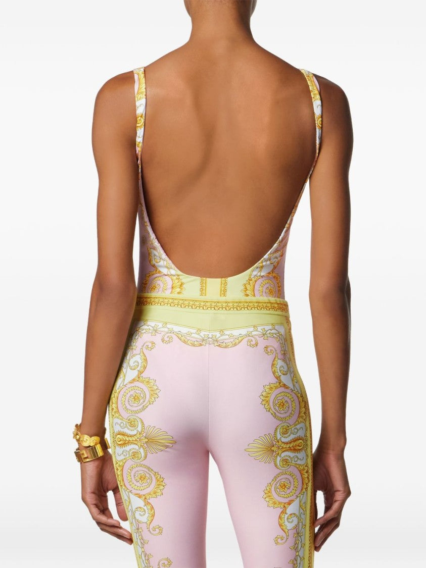 Versace Ornate Baroque Print One-Piece Swimsuit
