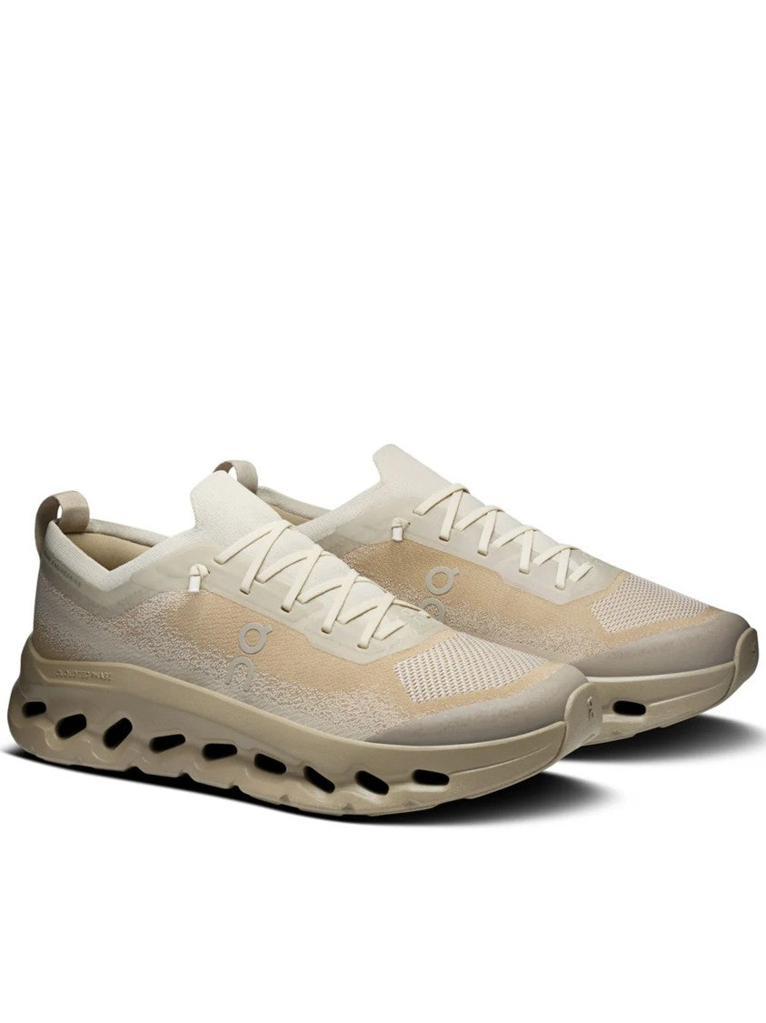 On Beige Cloudtilt Mo Breathable Mesh Running Sneakers