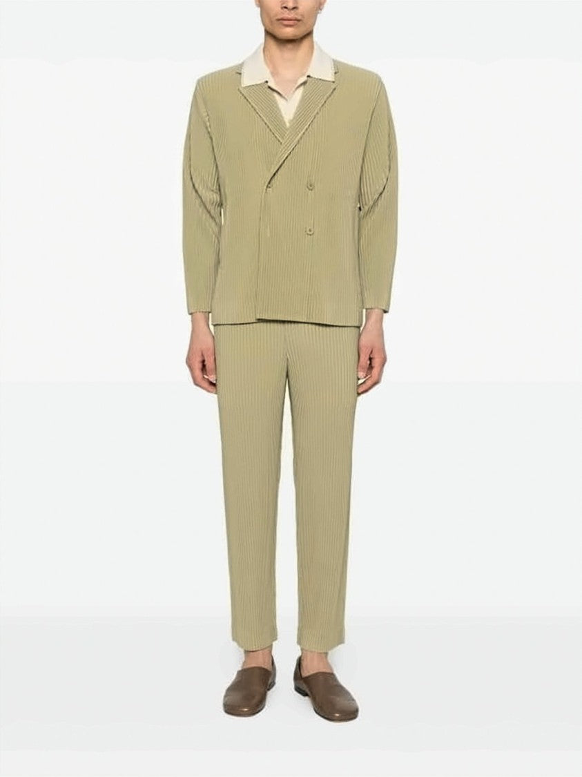 Homme Plissé Issey Miyake Pleated Textured Straight Pants