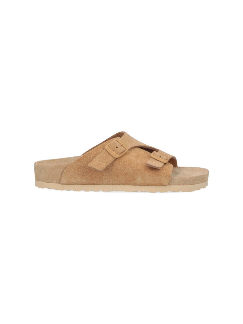 Birkenstock Zürich Sandals In Beige Suede