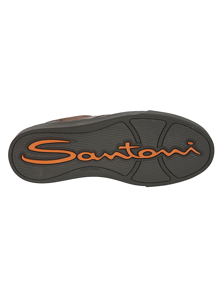 Santoni Dbs Sport Low-Top Calfskin Sport Sneakers