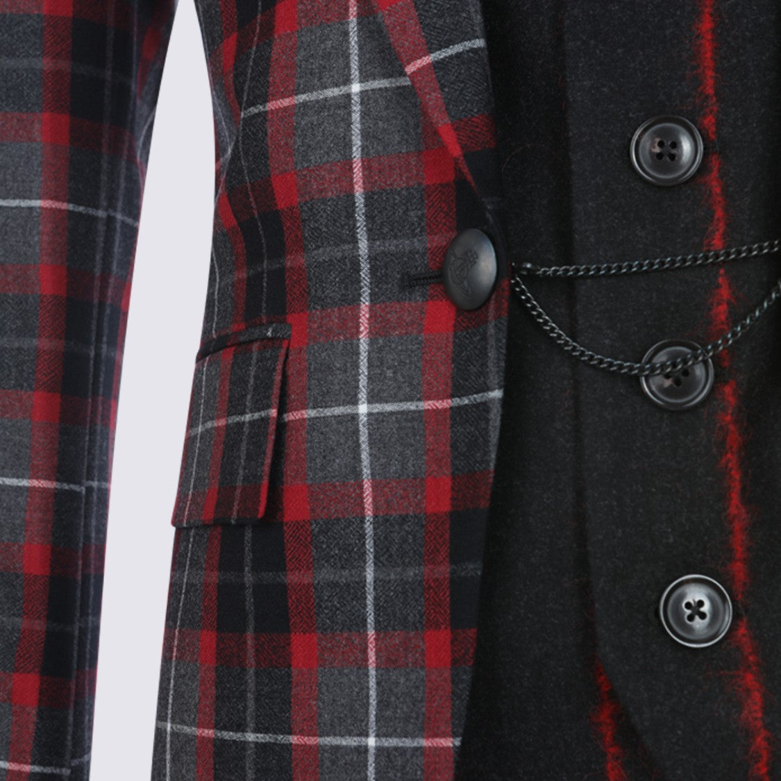 Vivienne Westwood Plaid Tailored Layered Jacket