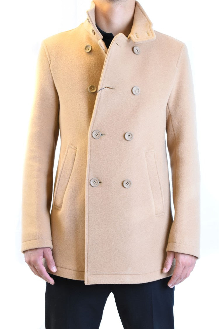 Herno Camel Wool-Blend Short Coat