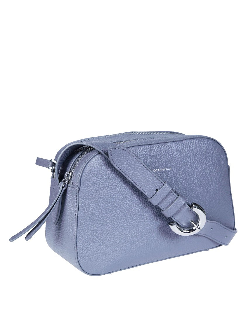 Coccinelle Fern Pebbled Rectangular Shoulder Bag