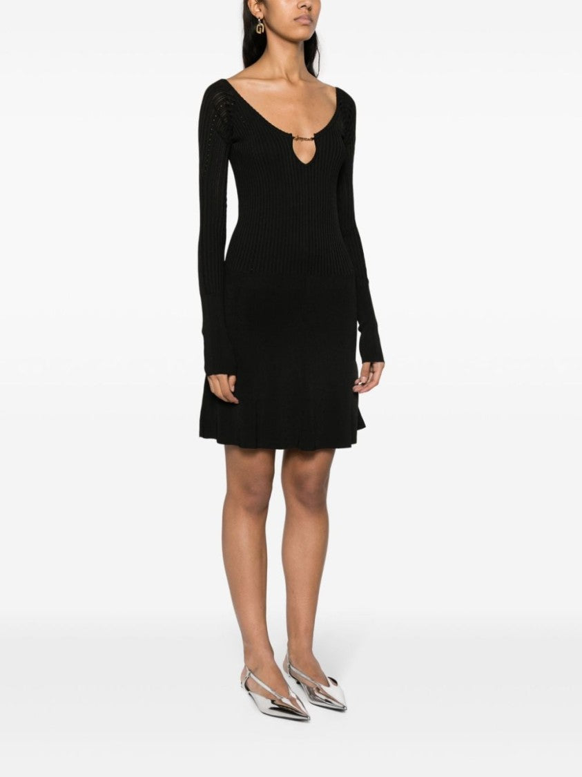 Jacquemus Ribbed Knit Mini Dress