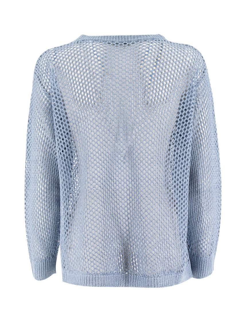 Panicale Geometric Knit Sweater With Crew Neck