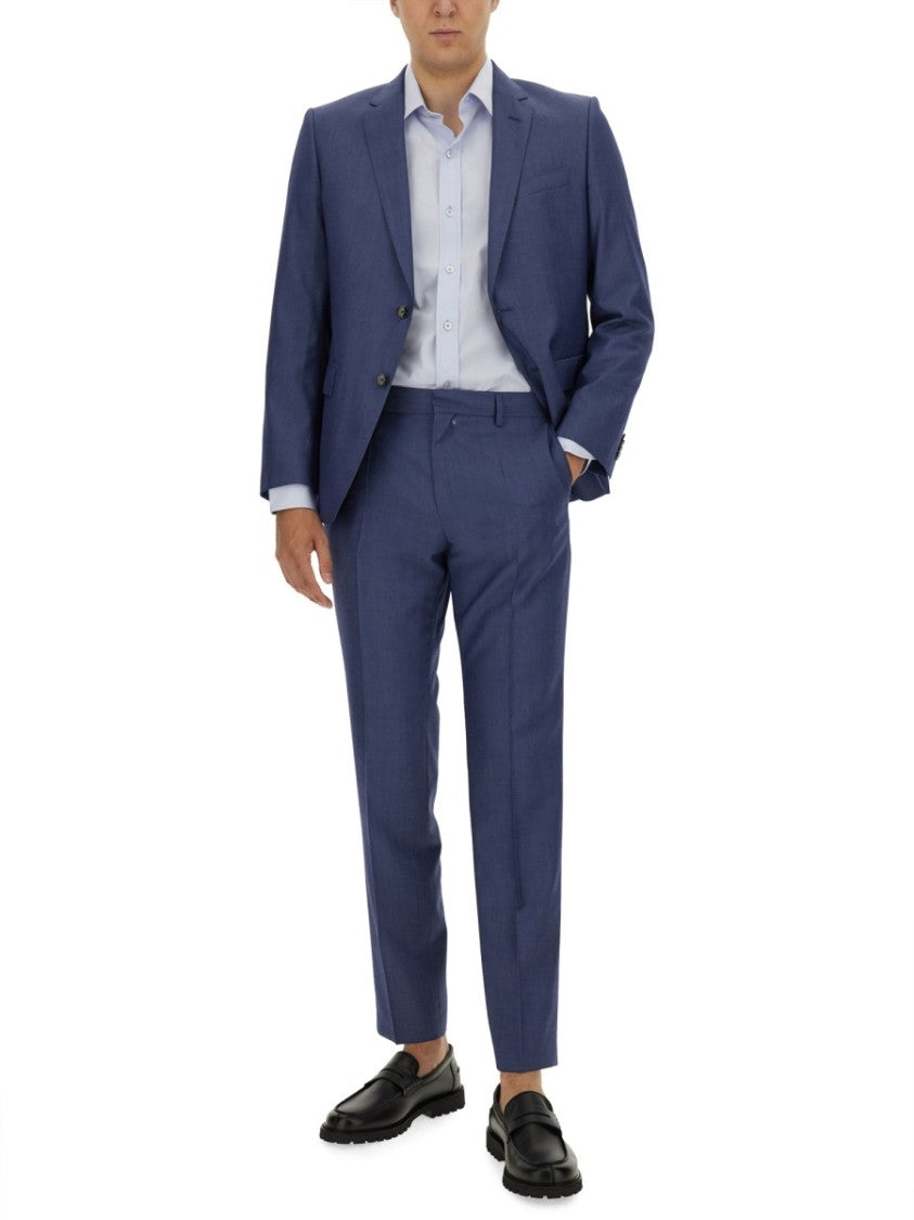 Boss Blue Tailored Slim Fit Suit
