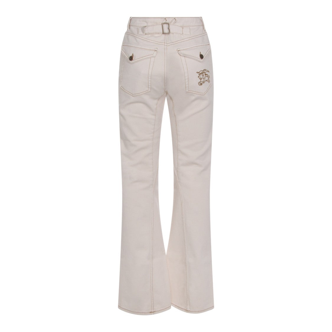 Burberry Straight-Cut White Denim Jeans