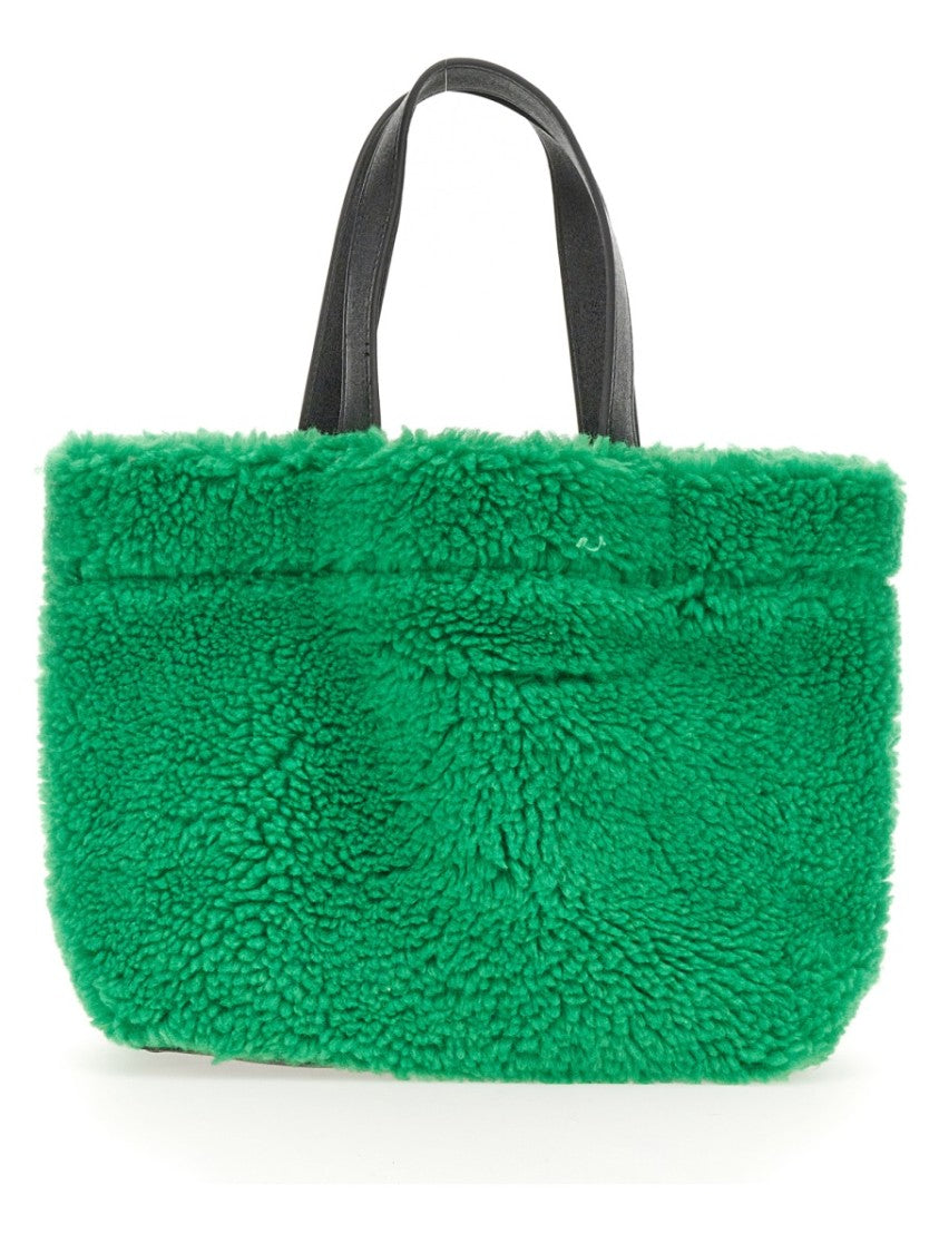 Stand Studio Plush Green Shopping Bag