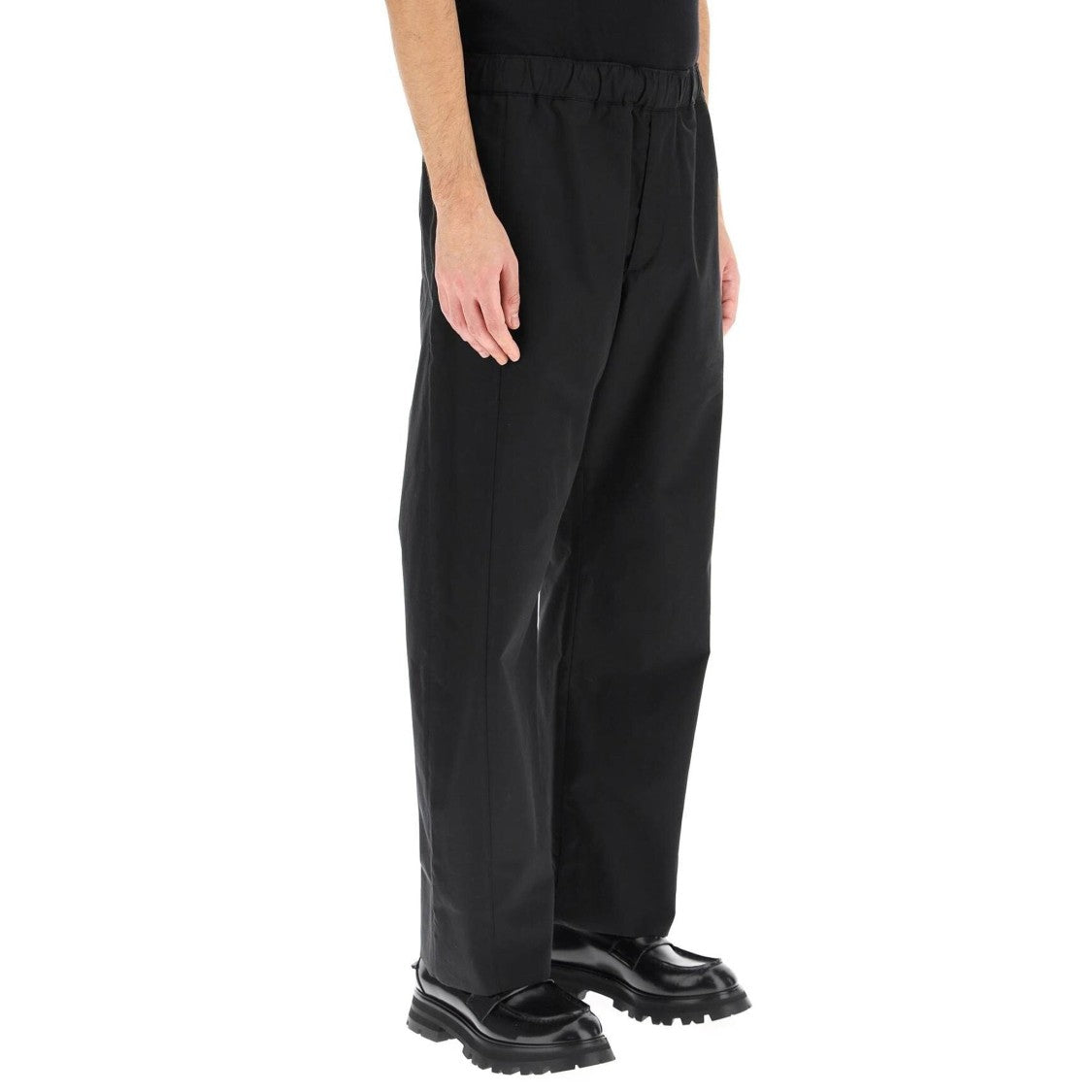 Alexander Mcqueen Black Cotton Trousers