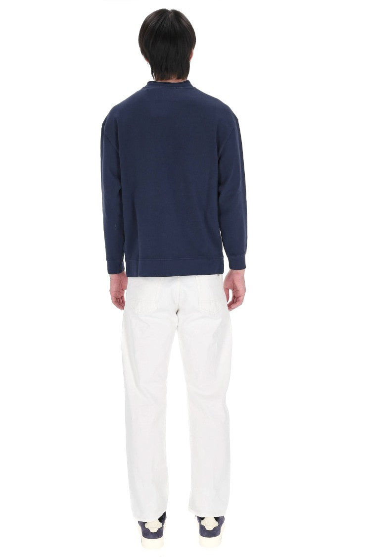 C.P. Company Blue Boxy Fit Cotton Sweatshirt