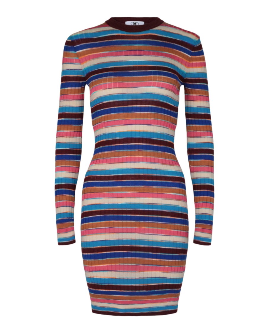 M Missoni Striped Bodycon Mini Dress