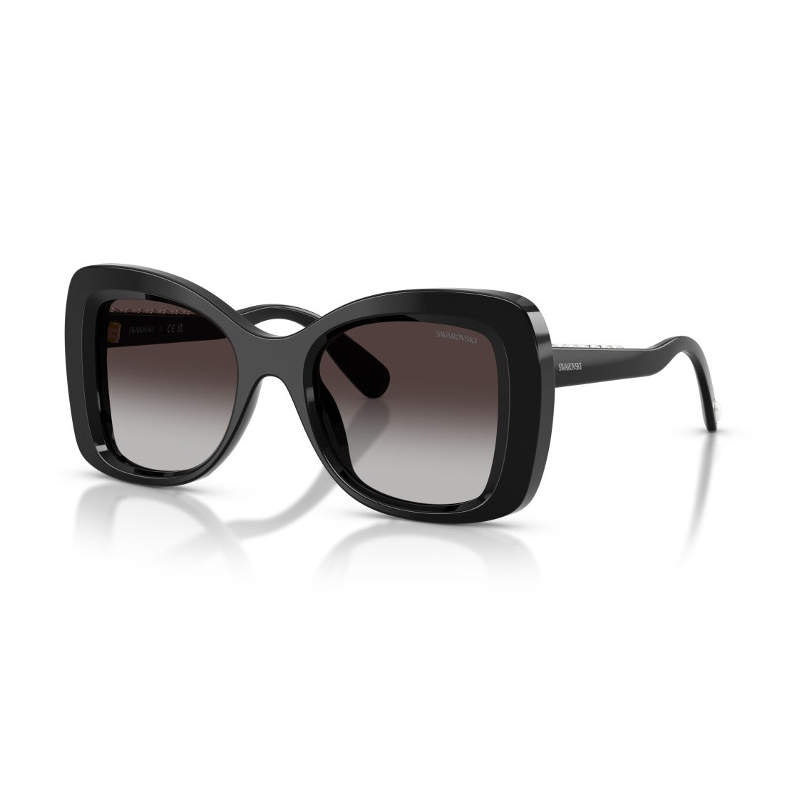 Swarovski 0Sk6062u Oversized Square Frame Sunglasses With Gradient Lenses