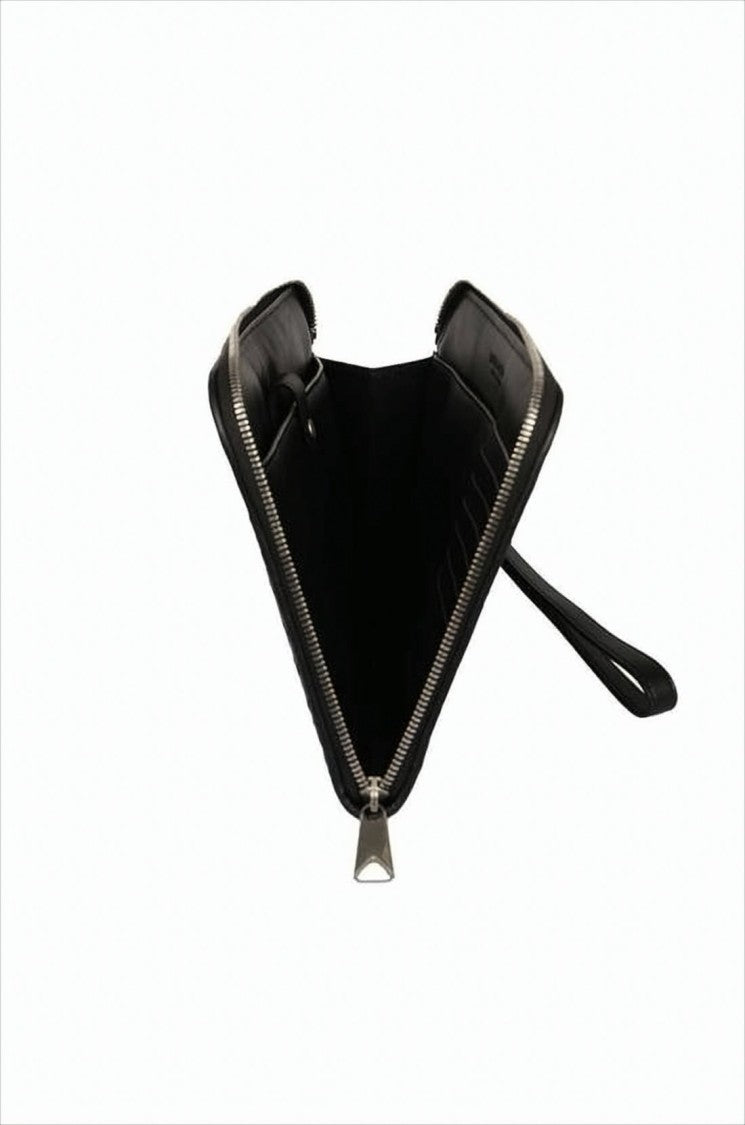 Bottega Veneta Rectangular Clutch With Signature Woven Leather Pattern