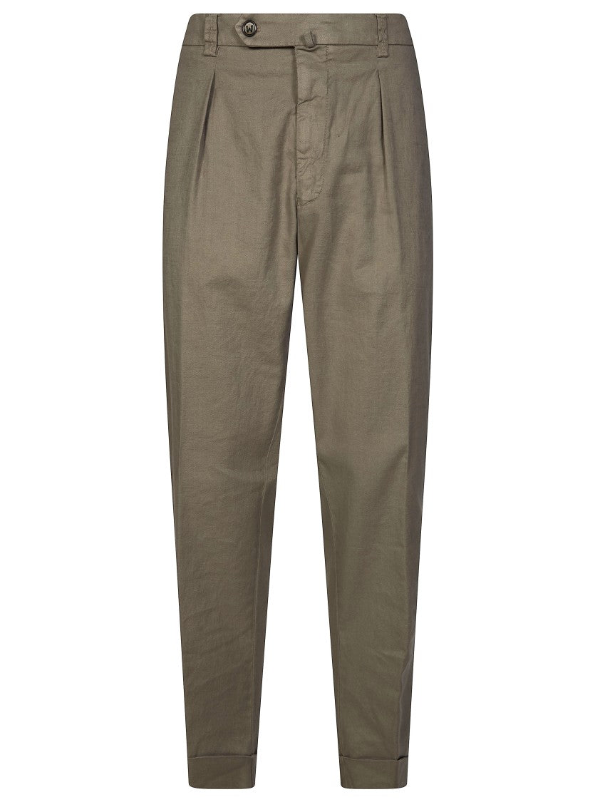 Berwich Washed Textured Tapered Leg Pants